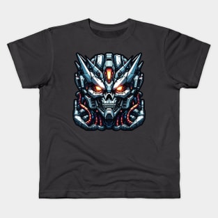 Biomech Skull S01 D55 Kids T-Shirt